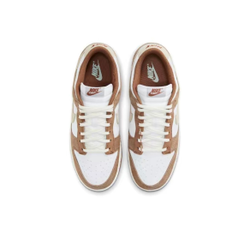 alt="Кроссовки Nike Dunk Low Medium Curry арт. DD1390-100 расцветка Sail Fossil вид спереди"