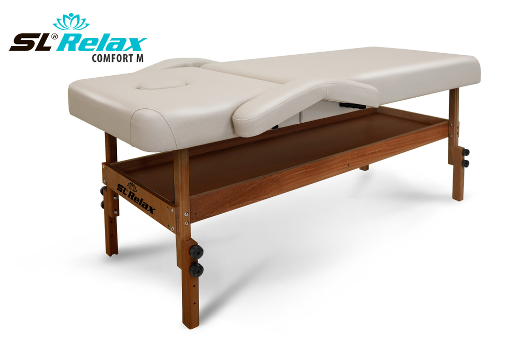 Массажный стол Relax Comfort-M бежевая кожа (№4)