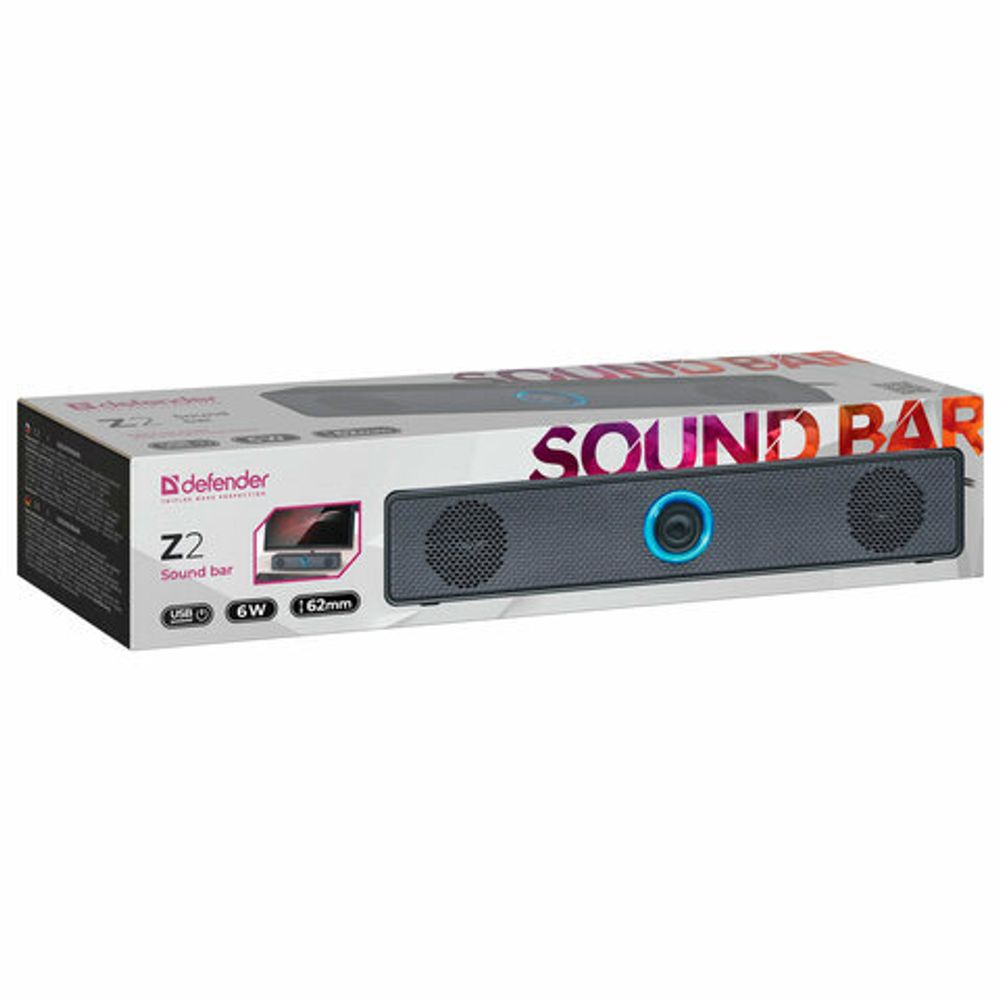 Саундбар DEFENDER Z2, 2.0, 6 Вт, питание от USB, 65102