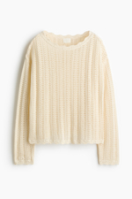 Ажурный трикотажный джемпер - H&M