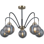 IL0433-5PSQ-79 BK AB светильник потолочный ILLUMICO, E27х5