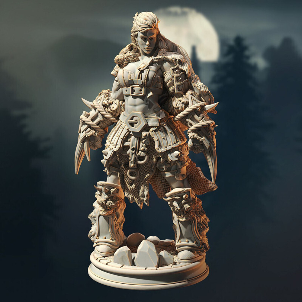 Человек Воин Паладин Варвар Файтер Рыцарь миниатюра для dnd, днд, pathfinder, фентези, Настольная игра, НРИ, Варгейм, РПГ