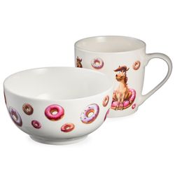 НАБОР ПОСУДЫ LEFARD "PONYCAKE" 2 ПР. (КРУЖКА 360МЛ, САЛАТНИК 500МЛ)
