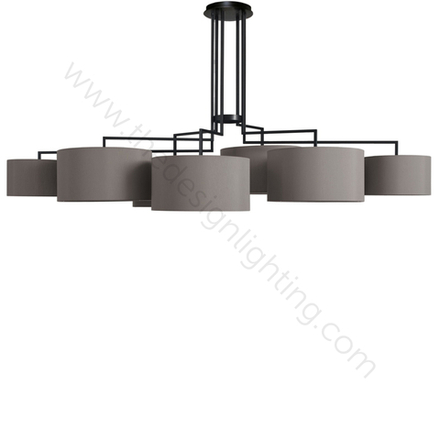 Ceiling design lamp  Noon 7 by Zeitraum (Grey)