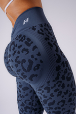 Леггинсы Push-Up Compression Leopard Leggings PRIMAL 849 Синие