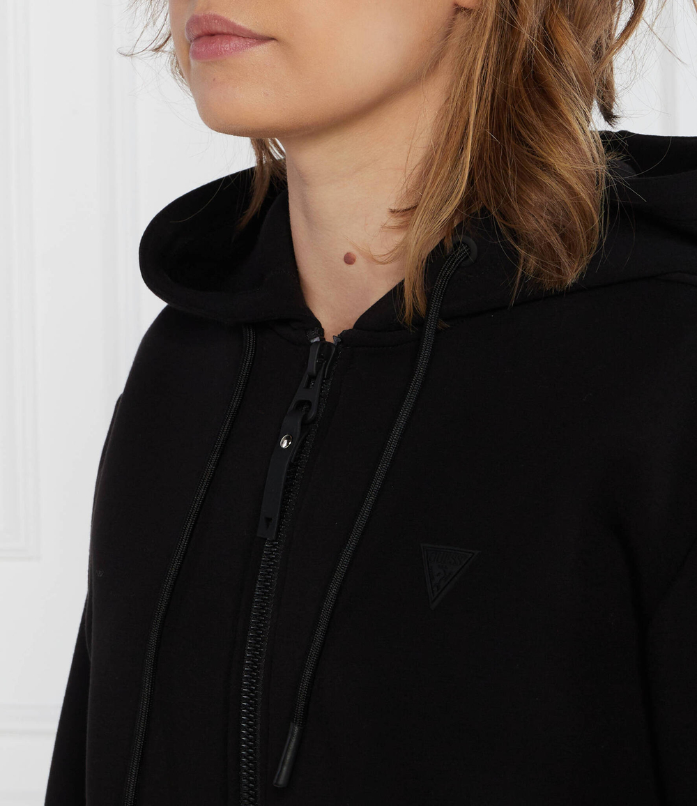Худи ALLIE SCUBA HOODIE ZIP GUESS ACTIVE - черный(V3RQ11 K7UW2)
