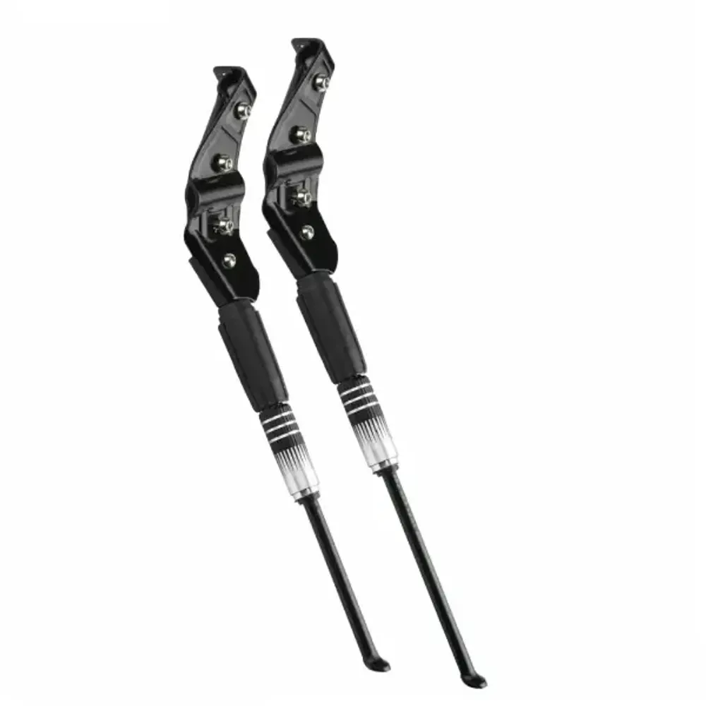 Подножка 24"-28" NH-KF97AAJ NUVO задняя, креп. на 2 пера вилки, телескоп., ал., черная/390007