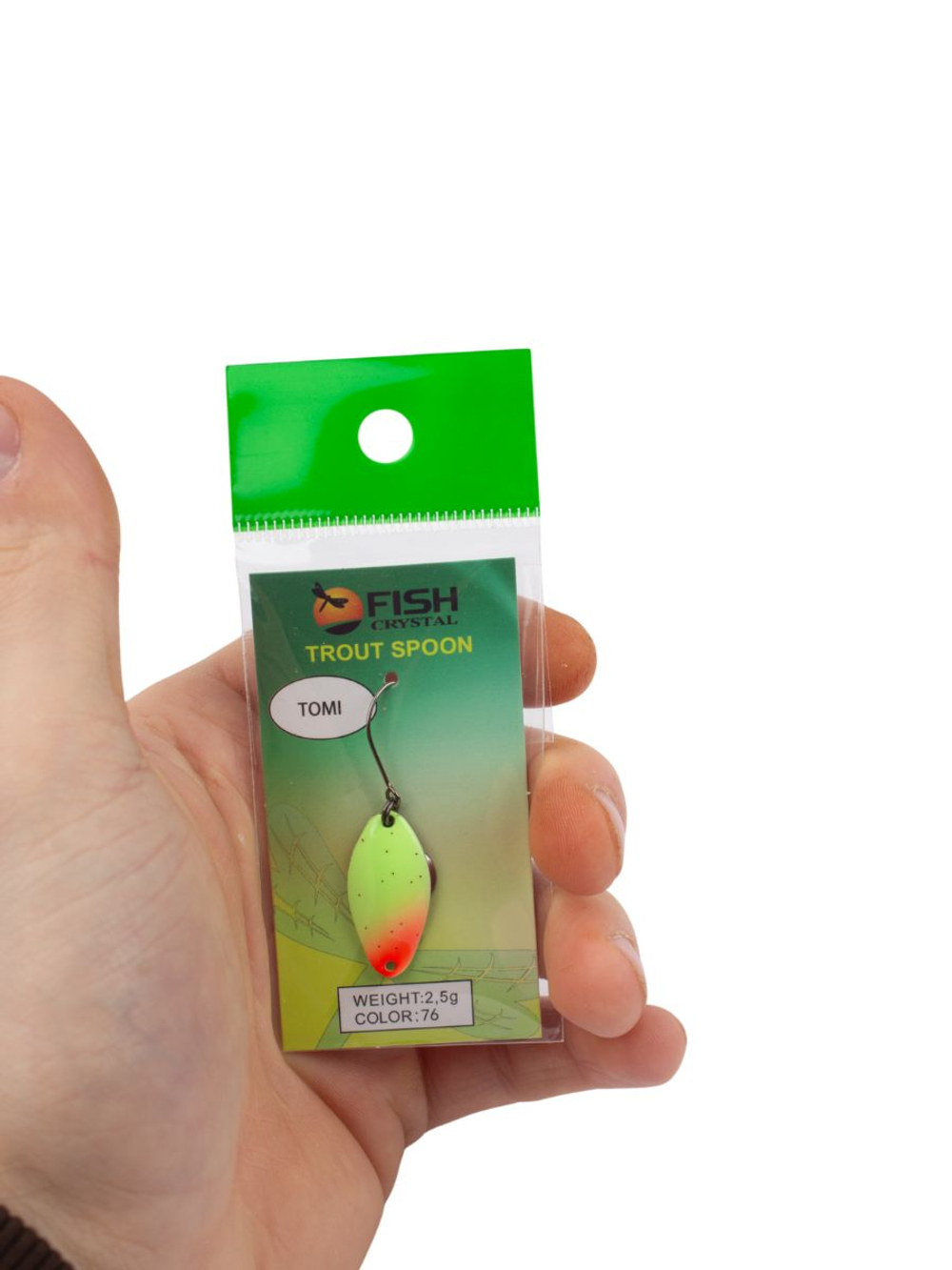 Блесна Fish Crystal TOMI 24 мм 2.5 г на форель цвет 76