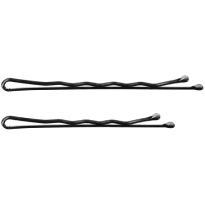 Невидимки для волос 180-200шт «Hair Grips», цвет черный, 4см