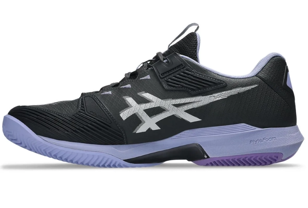 Мужские кроссовки теннисные Asics Solution Speed FF 4 Clay Night Energy - graphite grey/pure silver