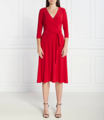 Платье с ремешком CARLYNA LAUREN RALPH LAUREN - красный(250769904)