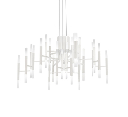 Pendant design lamp  THE LIGHT by Alma 60 lampshades (White)