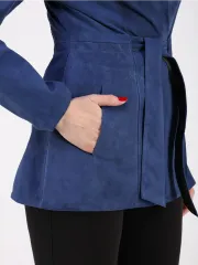 Кожаная куртка демисезонная замшевая двухсторонняя