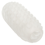 Двусторонний мастурбатор с серым стимулирующим шариком Reversible Squishy Ball Stroker (Цвет: прозрачный)