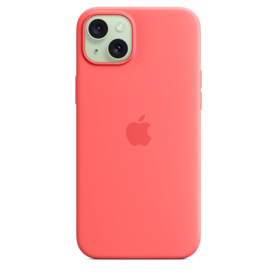 Силиконовый чехол Apple для iPhone 15 Plus MagSafe Розовый помело
