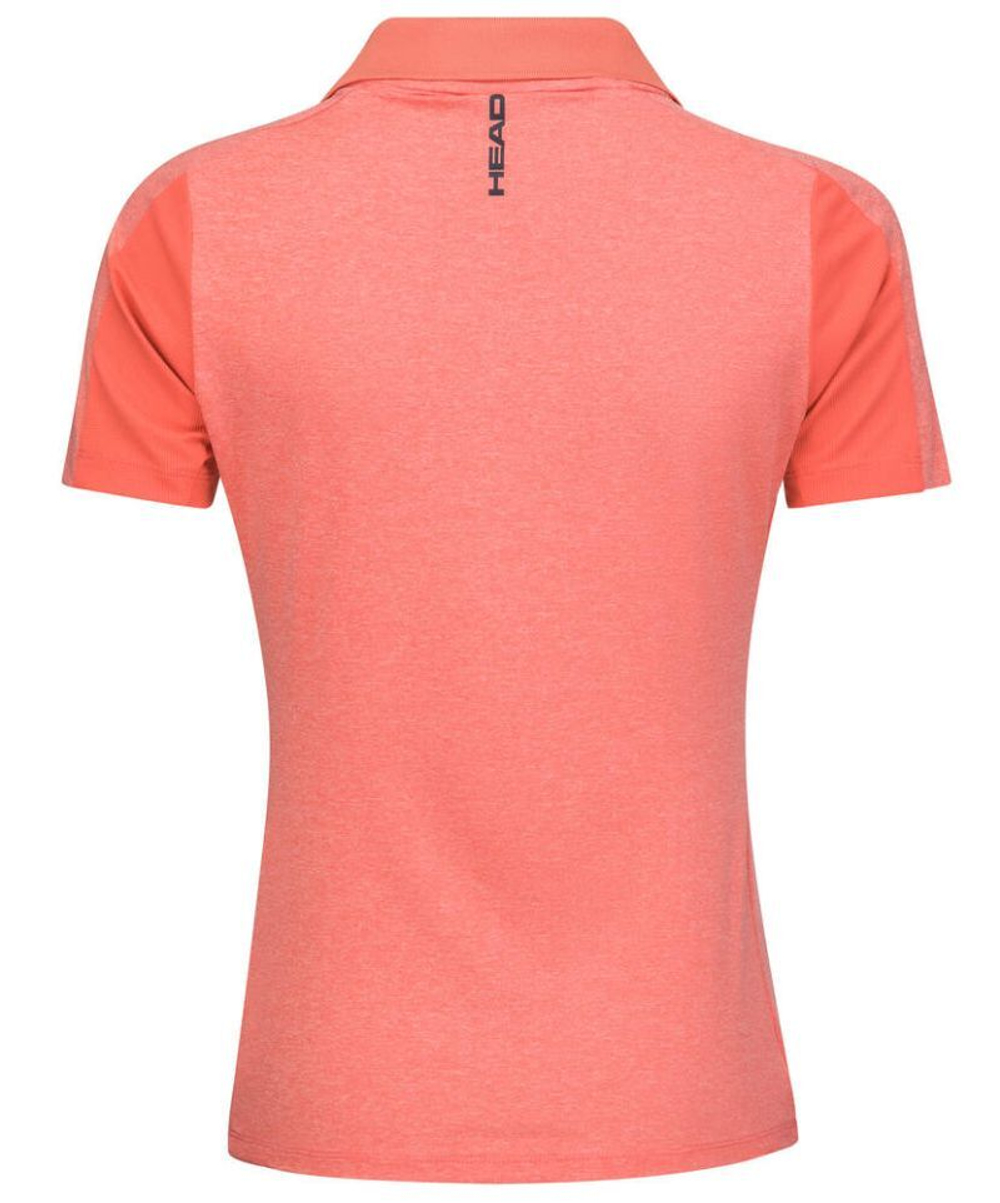 Женское поло Head Padel Tech Polo Shirt - coral