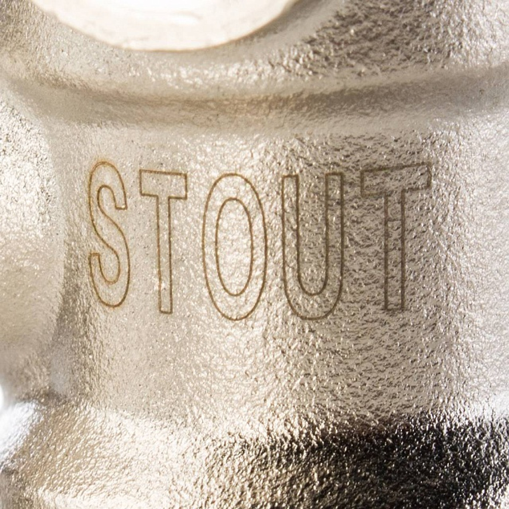 Узел нижнего подключения прямой STOUT - 3/4" (НР/НГ, PN10, Tmax 120°С, для однотрубной системы)