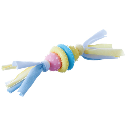 ZOOONE Игрушка для собак "Мяч с кольцами TRP, с веревками", 21 см