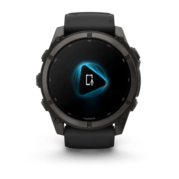 Fenix 9 Pro - 43 мм (титановый, туманно-серый/темный песчаник силиконовый ремешок)
