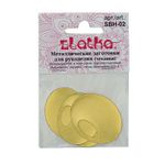 Заготовки для чеканки 3.4х2.8 см, 25 шт, №01 никель, Zlatka SBH-02