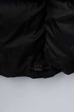 ZARA СТЕГАНЫЙ ЖИЛЕТ WATER REPELLENT, ЧЕРНЫЙ