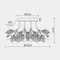 Потолочная люстра  ML.6869.1000 GD Modelux