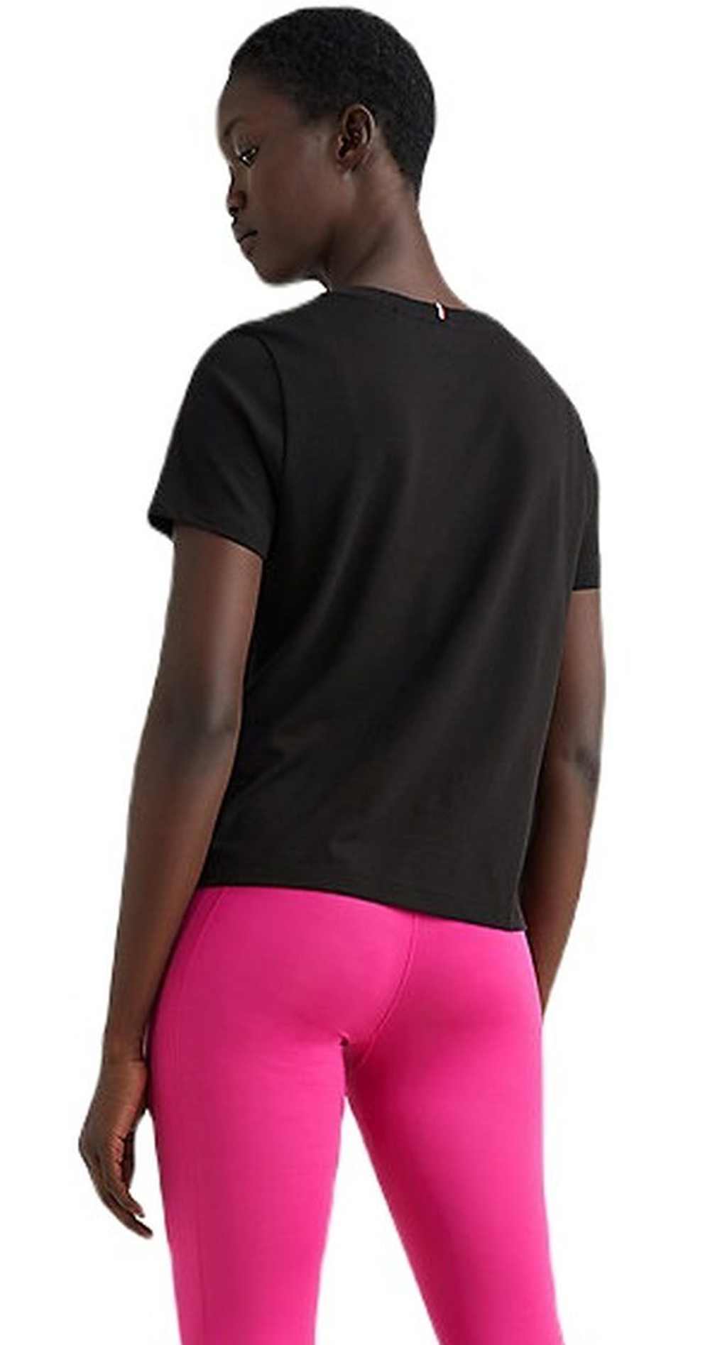 Женская теннисная футболка Tommy Hilfiger Performance Mesh Tee - black