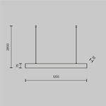 Подвесной светильник Technical P051PL-L40W4K