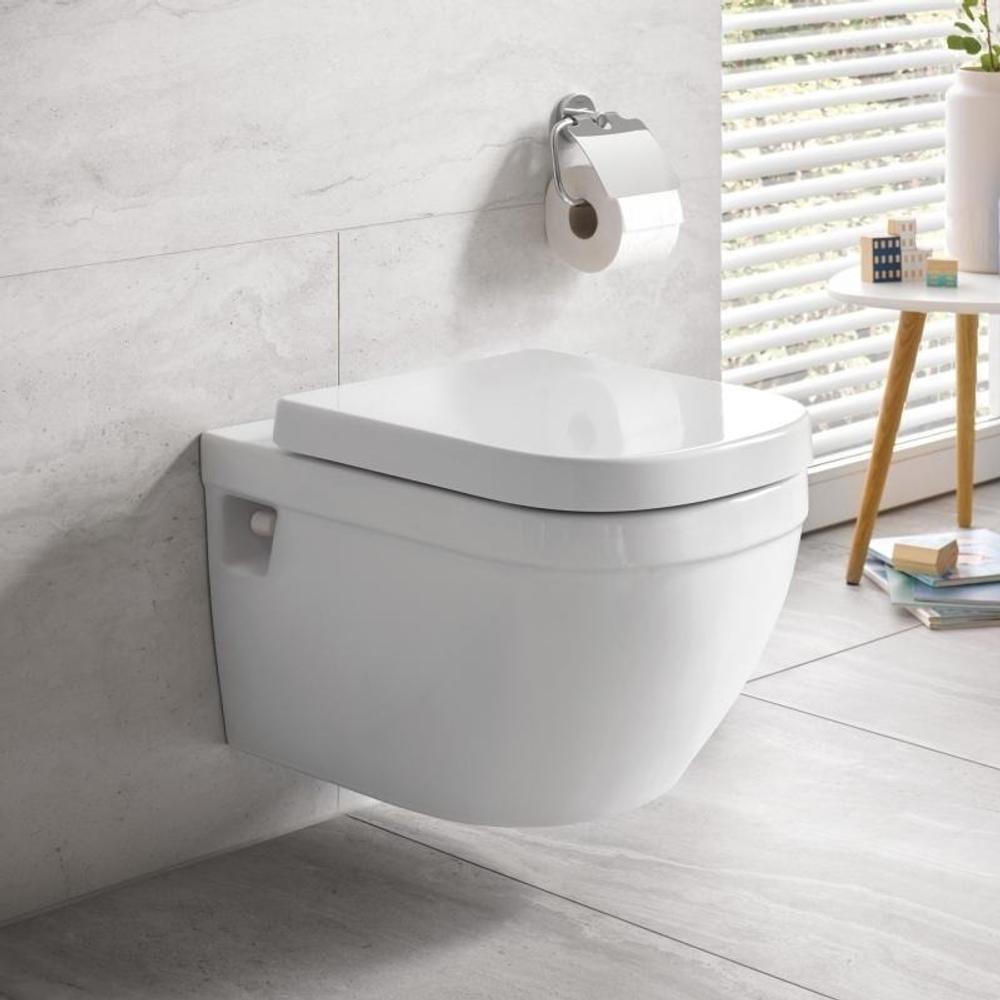 Унитаз GROHE Euro Ceramic подвесной в комплекте с сиденьем для унитаза, альпин-белый (39703000)