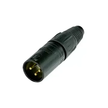 Neutrik NC3MX-B кабельный разъем XLR male черненый корпус, золоченые контакты
