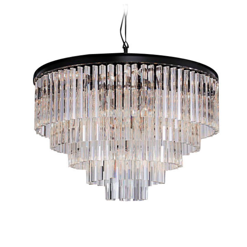 Люстра Odeon 10A black/clear