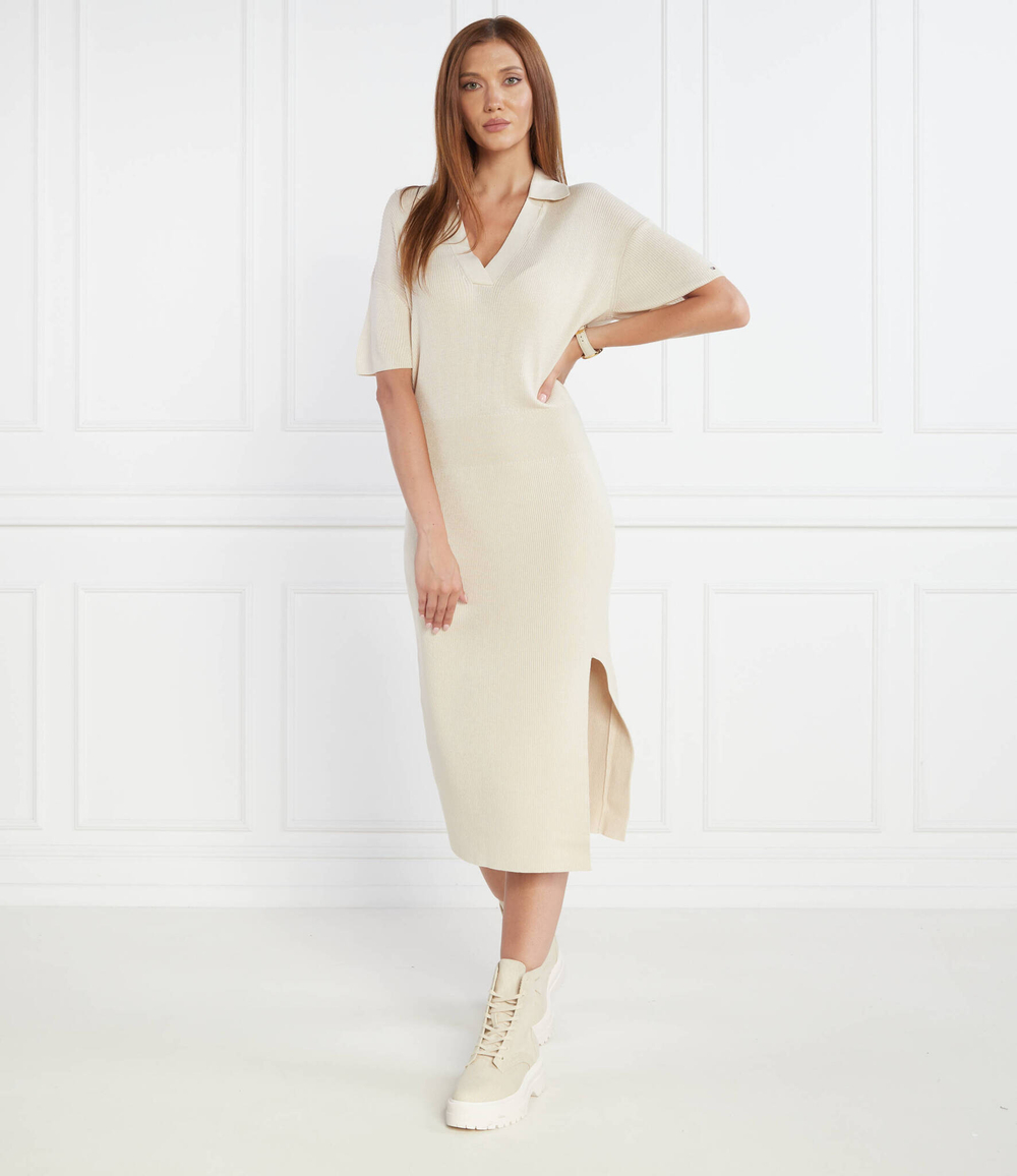 Платье OPEN ПОЛО BLOUSSON SS Tommy Hilfiger - бежевый(WW0WW38886)