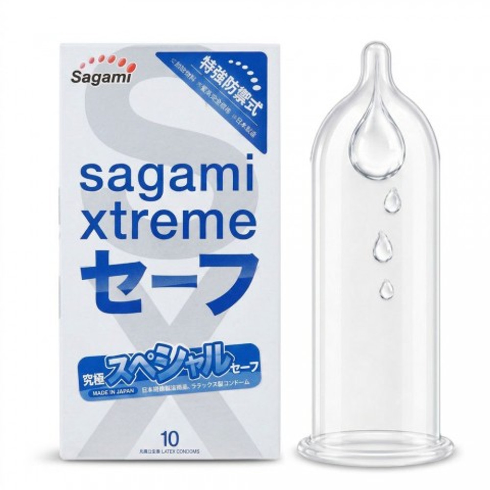 Презервативы SAGAMI Xtreme Ultrasafe 10шт. латексные с двойным количеством смазки