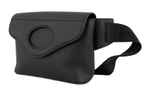 Burberry Pocket Bag Flap Closure Grain Leather Pocket Fanny Pack Men"s Black