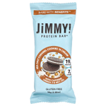 JiMMY!, Bars With Benefits™, протеиновый батончик, карамельное печенье с морской солью и кремом, 12 батончиков по 58 г (2,05 унции)