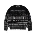 «DATAFADE» Knitted Sweater