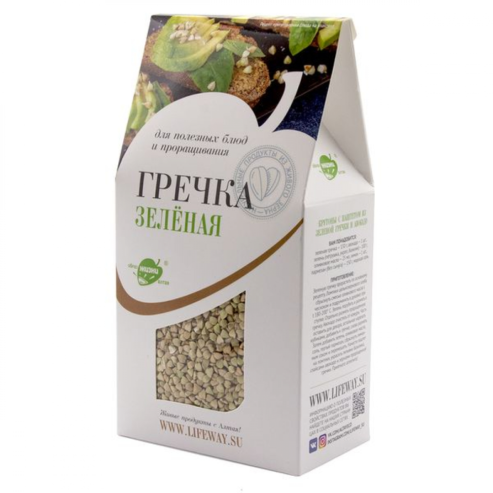 Зеленая гречка для проращивания LifeWay | Образ Жизни 500г