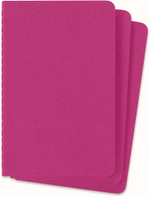 Блокнот Moleskine CAHIER JOURNAL CH011D17 Pocket 90x140мм обложка картон 64стр. линейка розовый неон (3шт)