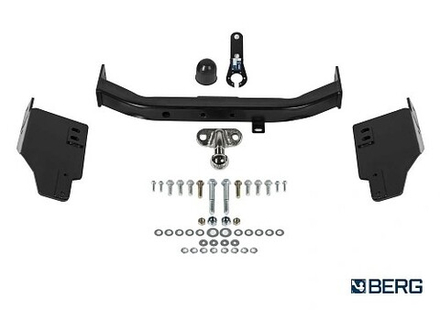 ТСУ для Toyota Land Cruiser Prado 150 рест. (Black Onyx) 2020-н.в., с нерж. накладкой, шар F, 1500/75 кг  F.5714.005