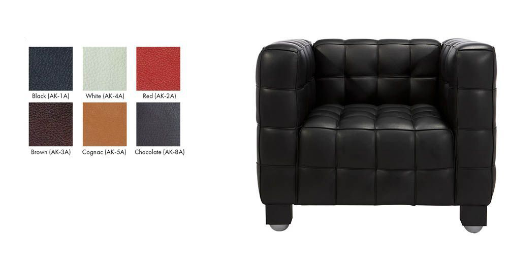 кресло kubus armchair ( кожа) (by Steel Arts)