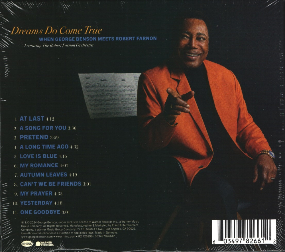 George Benson / Dreams Do Come True: When George Benson Meets The Robert Farnon Orchestra (CD)