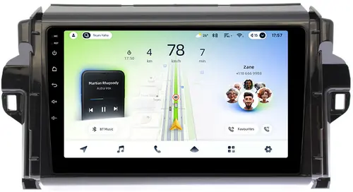 Магнитола для Toyota Fortuner 2015-2022 - Teyes CC4L-DTS монитор 9" IPS, Android 14, Быстрая, Snapdragon 662, CarPlay, 4G SIM-слот