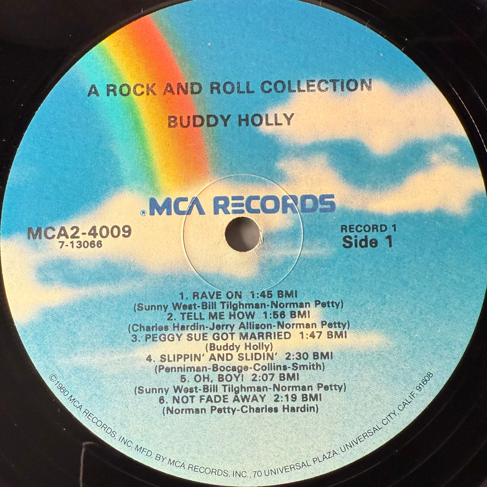 Buddy Holly ‎– A Rock & Roll Collection 2LP (США 1980г.)