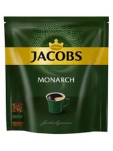 Кофе растворимый Jacobs Monarch, пакет 500 г, 2 шт