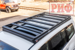 Багажник экспедиционный (платформа) алюминиевый 1150x2080 мм для Mitsubishi Pajero IV (с крепежом) РИФ