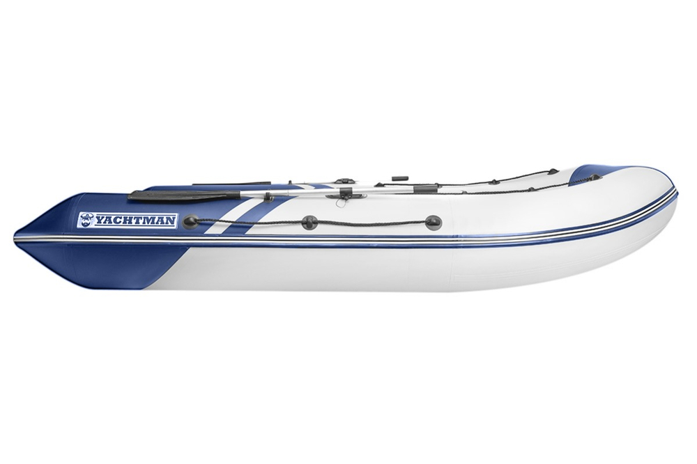 YACHTMAN-340 СК белый-синий + KAMISU T 9.9 BMS (комплект лодка + мотор)