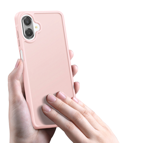 Матовый светло-розовый чехол для Samsung Galaxy A08 4G, Galaxy A07 (4G, 5G) и Galaxy A06 (4G, 5G), серия Yind Series от Dux Ducis