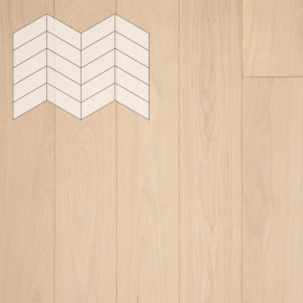 Паркет Елка Французская Lab Arte Chevron Дуб Рустик Лана лак 400/328х125х14/3/60°