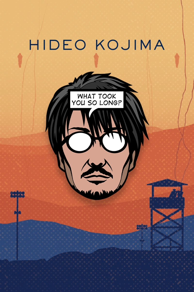 Металлический пин «Hideo Kojima»