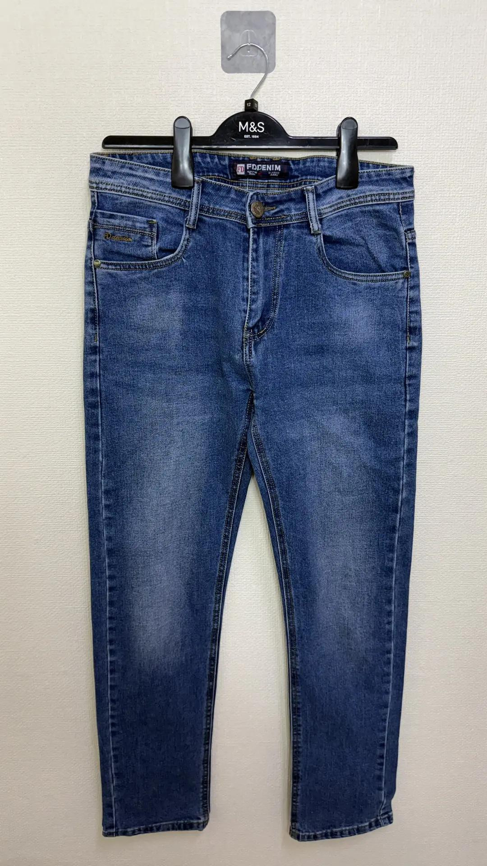 Мужские джинсы FD DENIM, синие, размер 46 